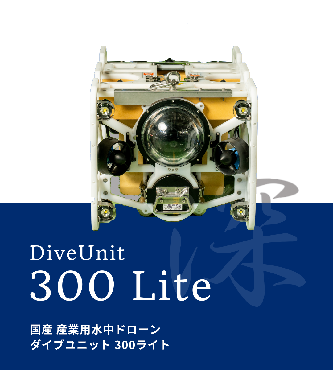 国産産業用水中ドローン DiveUnit 300Lite