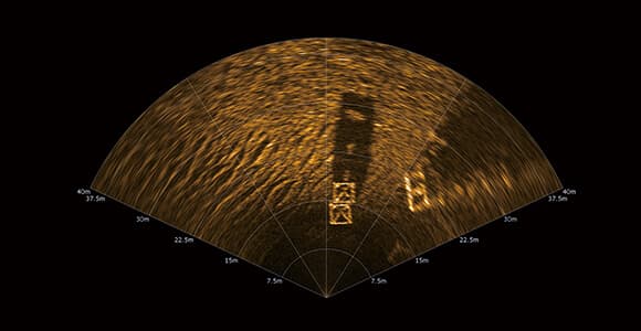 Multi-beam imaging sonar is useful for underwater with poor visibility